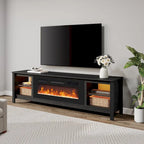 Classical 70 Inch TV Stand, TV Console Table for 75 Inch TV with LED