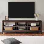 TV Stand for 75 Inch TV Console Table, Wood Entertainment Center