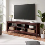 TV Stand for 75 Inch TV Console Table, Wood Entertainment Center