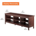 TV Stand for 75 Inch TV Console Table, Wood Entertainment Center
