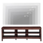 TV Stand for 75 Inch TV Console Table, Wood Entertainment Center
