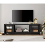 TV Stand for 75 Inch TV Console Table, Wood Entertainment Center