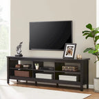 TV Stand for 75 Inch TV Console Table, Wood Entertainment Center