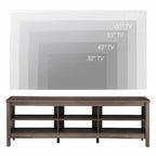 TV Stand for 75 Inch TV Console Table, Wood Entertainment Center
