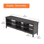 TV Stand for 75 Inch TV Console Table, Wood Entertainment Center