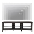 TV Stand for 75 Inch TV Console Table, Wood Entertainment Center