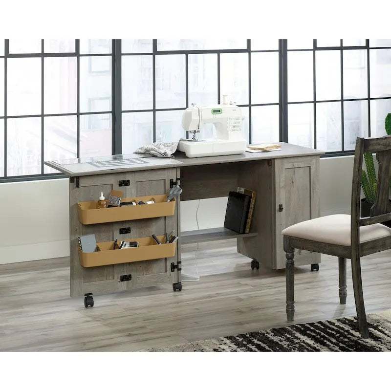 Sauder Select Collection Easy Rolling Sewing and Craft Table/Cart