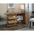 Sauder Select Collection Easy Rolling Sewing and Craft Table/Cart