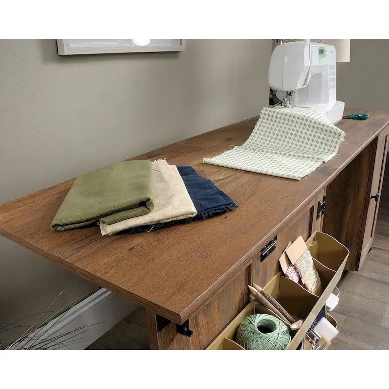 Sauder Select Collection Easy Rolling Sewing and Craft Table/Cart