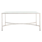 SAFAVIEH Couture Sedighe Glass Coffee Table - 40 W x 24 D x 18 H - 40W x 24D x 18H