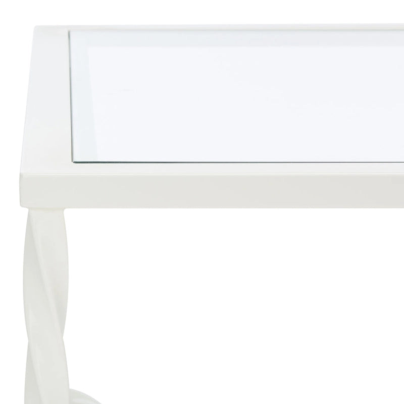 SAFAVIEH Couture Sedighe Glass Coffee Table - 40 W x 24 D x 18 H - 40W x 24D x 18H