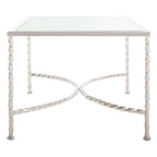 SAFAVIEH Couture Sedighe Glass Coffee Table - 40 W x 24 D x 18 H - 40W x 24D x 18H