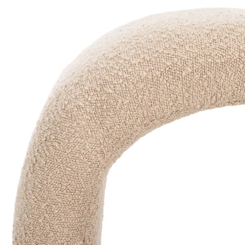 SAFAVIEH Alize Curved Waterfall Velvet Ottoman