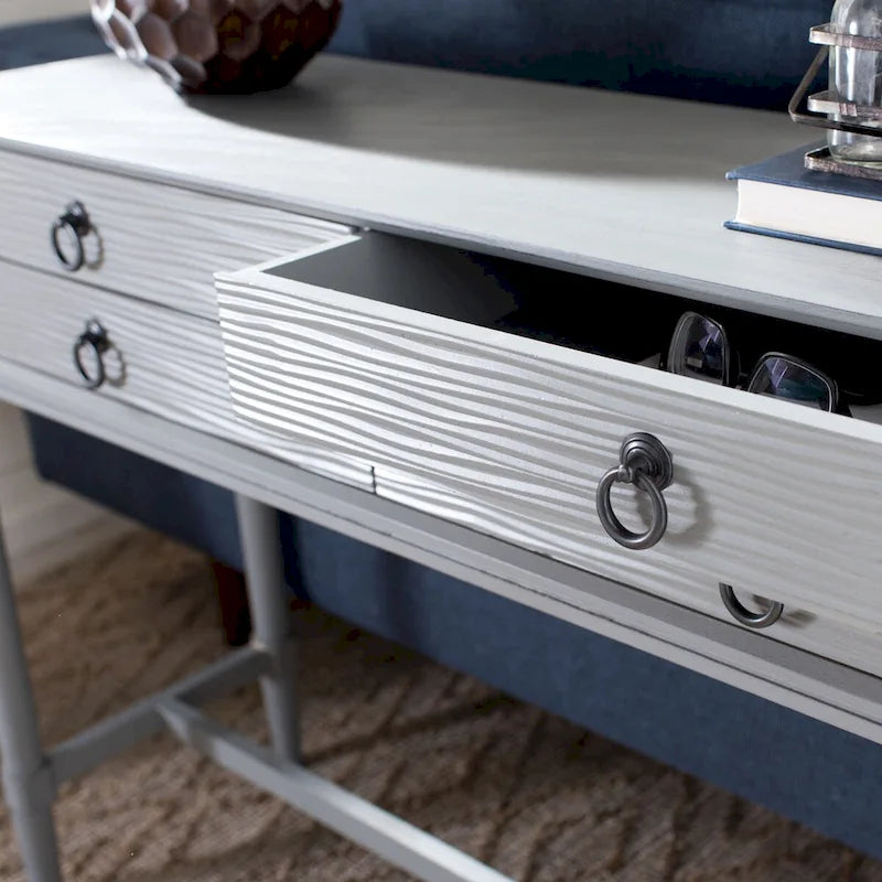 SAFAVIEH Beaulah 4-Drawer Console Table - 42 W x 13 L x 29.5 H - 42Wx13Dx30H