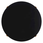 SAFAVIEH Deetta White Marble/ Black Round Coffee Table - 36 W x 36 D x 18 H - 36Wx36Dx18H