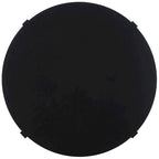 SAFAVIEH Deetta White Marble/ Black Round Coffee Table - 36 W x 36 D x 18 H - 36Wx36Dx18H