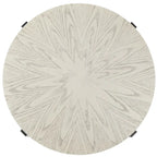 SAFAVIEH Deetta White Marble/ Black Round Coffee Table - 36 W x 36 D x 18 H - 36Wx36Dx18H