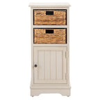 SAFAVIEH Golda Distressed Black Storage Cabinet - 15.9 x 11.8 x 35 - 16Wx12Dx35H