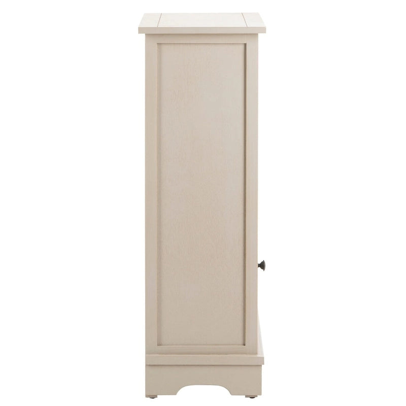 SAFAVIEH Golda Distressed Black Storage Cabinet - 15.9 x 11.8 x 35 - 16Wx12Dx35H