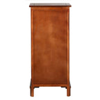 SAFAVIEH Golda Distressed Black Storage Cabinet - 15.9 x 11.8 x 35 - 16Wx12Dx35H
