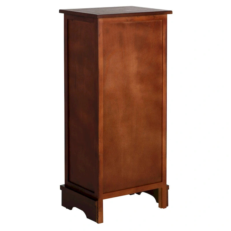 SAFAVIEH Golda Distressed Black Storage Cabinet - 15.9 x 11.8 x 35 - 16Wx12Dx35H