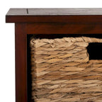 SAFAVIEH Golda Distressed Black Storage Cabinet - 15.9 x 11.8 x 35 - 16Wx12Dx35H