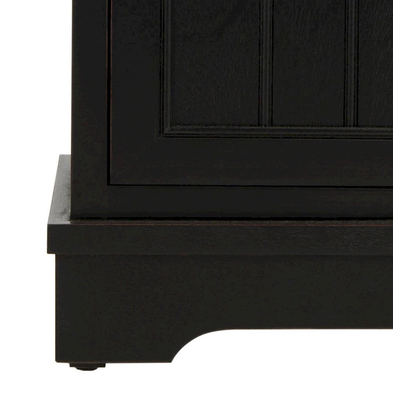 SAFAVIEH Golda Distressed Black Storage Cabinet - 15.9 x 11.8 x 35 - 16Wx12Dx35H