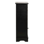 SAFAVIEH Golda Distressed Black Storage Cabinet - 15.9 x 11.8 x 35 - 16Wx12Dx35H