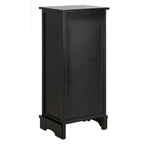 SAFAVIEH Golda Distressed Black Storage Cabinet - 15.9 x 11.8 x 35 - 16Wx12Dx35H