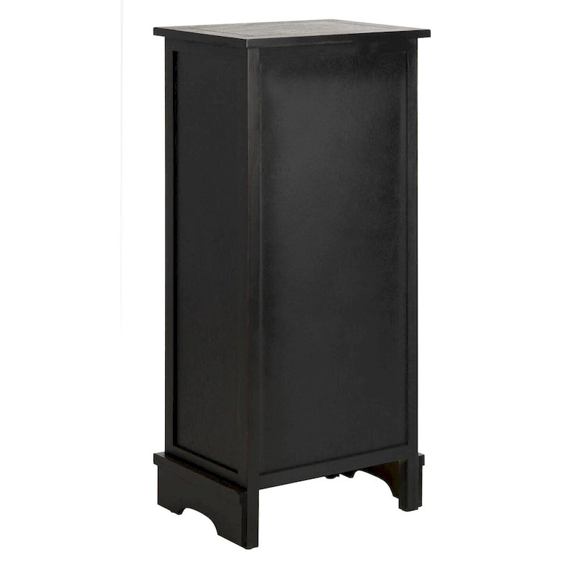 SAFAVIEH Golda Distressed Black Storage Cabinet - 15.9 x 11.8 x 35 - 16Wx12Dx35H