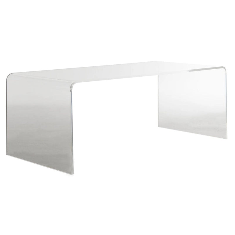 SAFAVIEH Alfredine Clear Acrylic Coffee Table - 35.4 x 17.7 x 13.8 - 35Wx18Dx14H