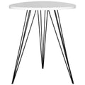 SAFAVIEH Luann White/ Black Lacquer Side Table - 19.6 x 19.6 x 23.6 - 20Wx20Dx24H