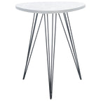 SAFAVIEH Luann White/ Black Lacquer Side Table - 19.6 x 19.6 x 23.6 - 20Wx20Dx24H