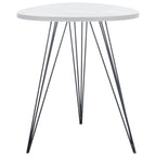 SAFAVIEH Luann White/ Black Lacquer Side Table - 19.6 x 19.6 x 23.6 - 20Wx20Dx24H