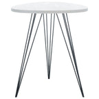 SAFAVIEH Luann White/ Black Lacquer Side Table - 19.6 x 19.6 x 23.6 - 20Wx20Dx24H