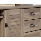 Harbor View Collection Computer Desk With Hutch