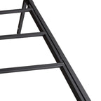 Full Size Metal Bed Frame with Headboard Footboard, Heavy Duty Steel Slats