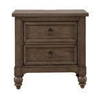 Americana Farmhouse Shelter Bed, Dresser, Mirror, and Nightstand Bedroom Set