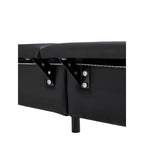 Upholstered Platform Bed with Sensor Light and Ergonomic Design Backrests
