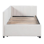 Merax Twin Size Upholstered Daybed with Trundle