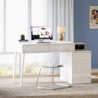 Modern Vanity Desk with Drawers, Reversible Makeup Dressing Table (Without Mirror)