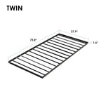 1.6 Inch Metal Bunkie Board Bed Slat Replacement by Crown Comfort