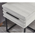 Roundhill Furniture Astral 3-Piece Upholstered Bedroom Set Tufted Wingback Bed with Two Nightstands