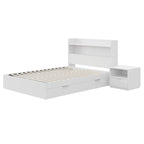 Hunter Platform Bed With Headboard And 1-Drawer Nightstand