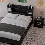 Hunter Platform Bed With Headboard And 1-Drawer Nightstand
