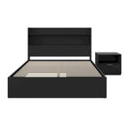 Hunter Platform Bed With Headboard And 1-Drawer Nightstand