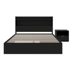 Hunter Platform Bed With Headboard And 1-Drawer Nightstand