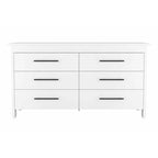 Southington 6-Drawer Rectangle Dresser Light Oak and White
