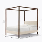 Queen Size Pelican Canopy Platform Bed
