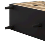 59.066-Drawers Rattan Storage Cabinet with White Drawer Slides
